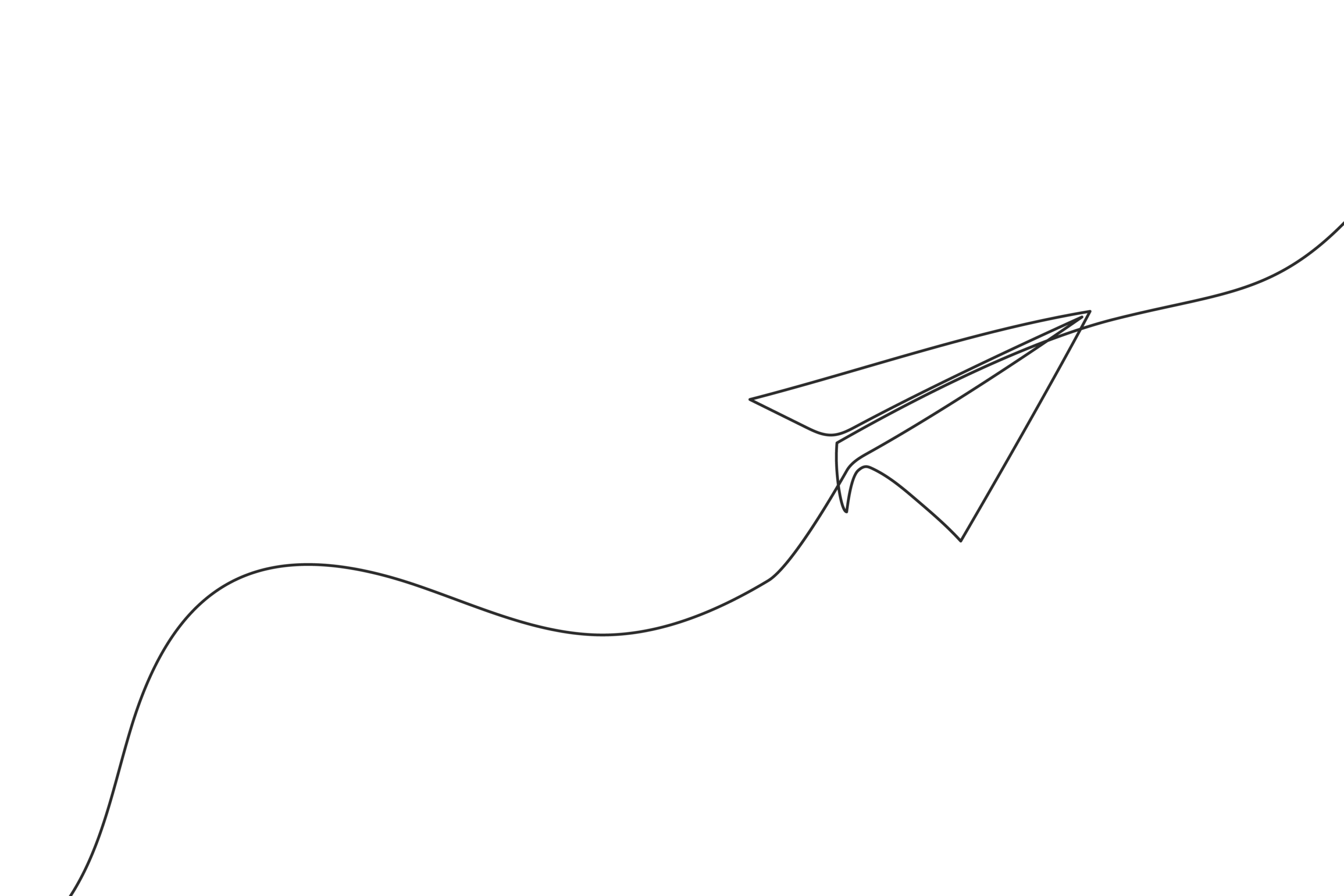 紙飛行機　線画